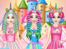 Princesses Rainbow Unicorn Frisörsalong